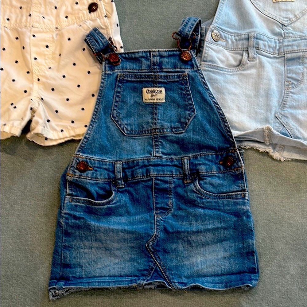 Set of 3 OshKosh B'gosh Overalls - fantastic condition! - Size 2T - Picture 2 of 8